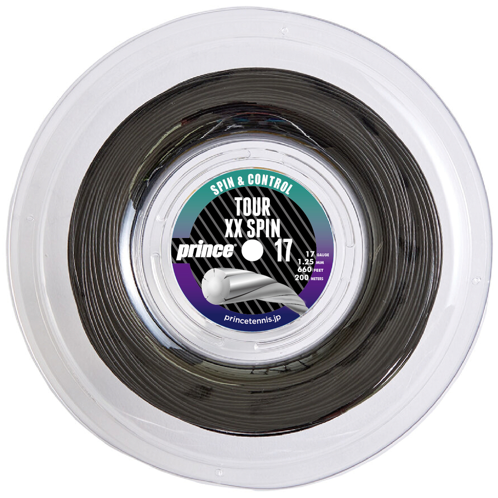 TOUR XX SPIN 17（200mリール） - Prince プリンステニス公式サイト